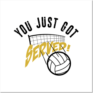 You Just Got Served Funny Volleyball Shirt Posters and Art